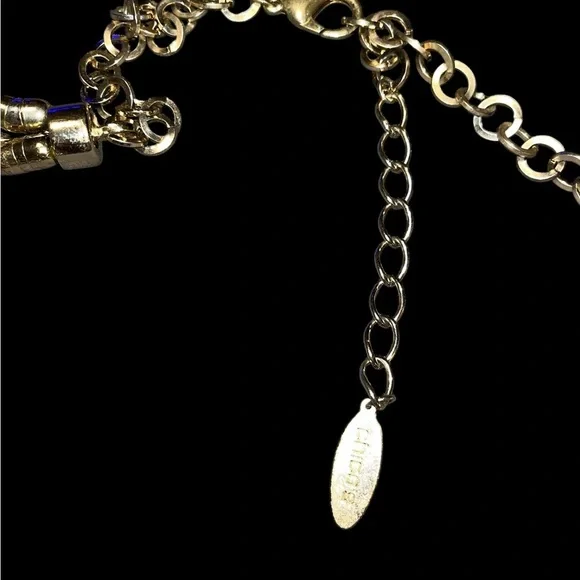 Chicos Chunky Twisted Gold Chain Necklace - Picture 3 of 4